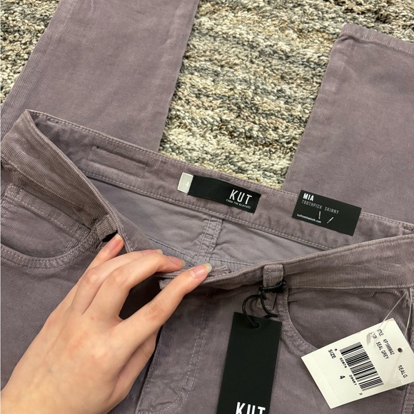 NEW KUT From The Kloth Mia Toothpick Skinny Jeans Sz 4 NWT | KUT Corduroy Jeans- - Picture 9 of 15